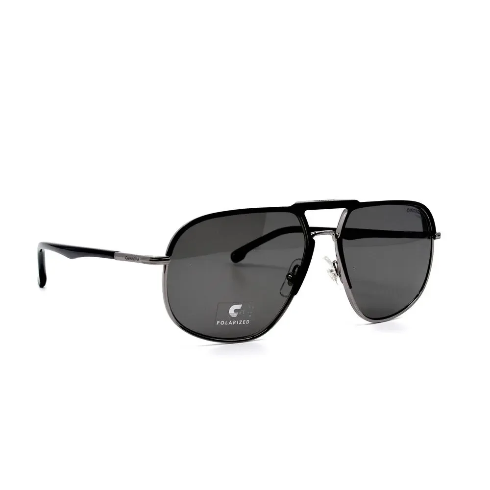 NEW CARRERA 318/S BLACK GREY POLARIZED AVIATOR AUTHENTIC SUNGLASSES